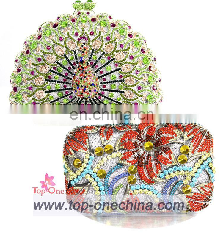 Rhinestone handbag Evening clutch bag women bag set for party