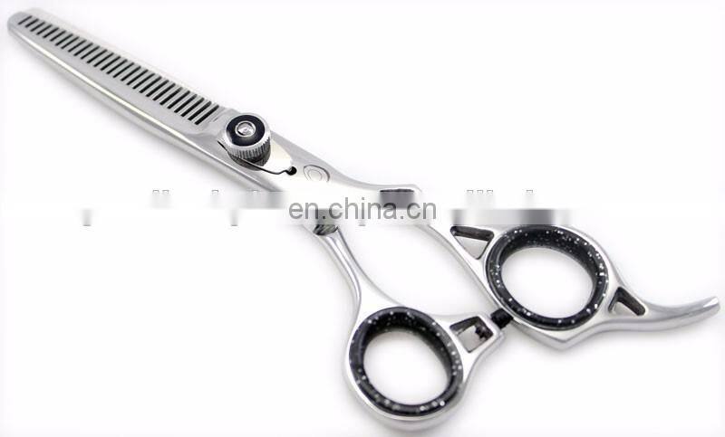 barber scissors -Hair Scissors with one Blade Micro Serrated 5"