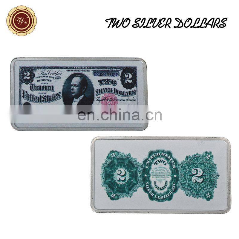 WR Year 1981 USD 2 Commemorative Silver Bar American 1 oz 999 Silver Bullion for Mother's Day Gifts