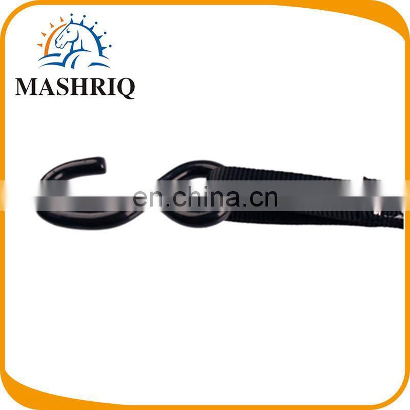 black webbing ratchet strap