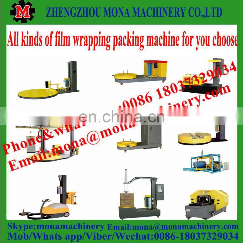 Multipurpose plastic pallet strap shrink wrapping machine