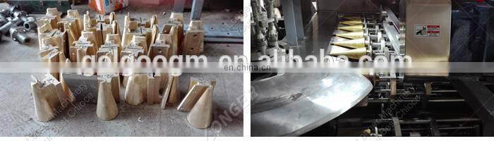 High Efficiency Full Automatic Snow Rolled Sugar Waffle Cone Production Line Rolled Baking Rolling Ice Cream Cone Making Machine
