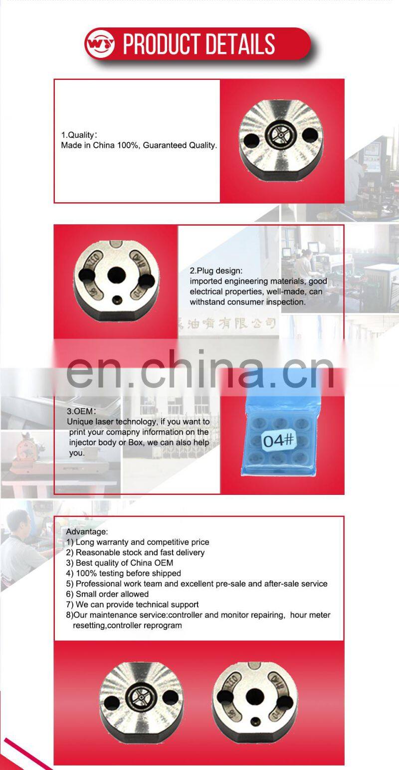 WEIYUAN Best price High quality common rail valve plate 4# for 095000-5550 injection