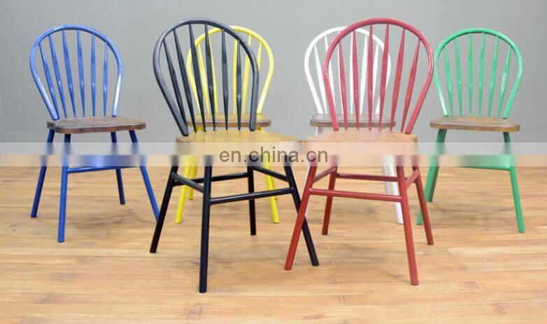 Vintage dessert shop chair hotel real wood soft cushion leisure chair office cafe milk tea shop chair