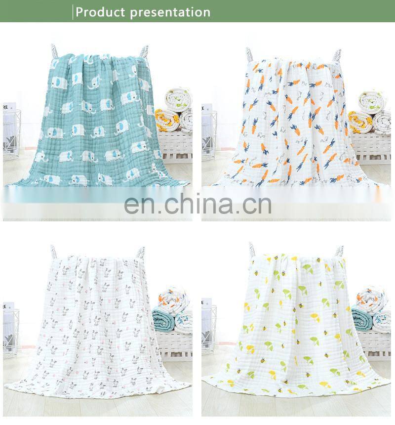 100%cotton 6 layer muslin cotton baby blanket baby gift muslim super soft baby bath towel muslim newborn swaddle