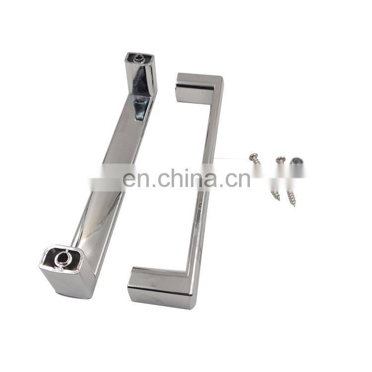 Factory direct sale stainless steel inox glass adjustable entrance sliding design square pull door handle