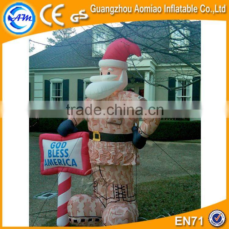 Outdoor inflatable yard decorations christmas 5m inflatable santa clause