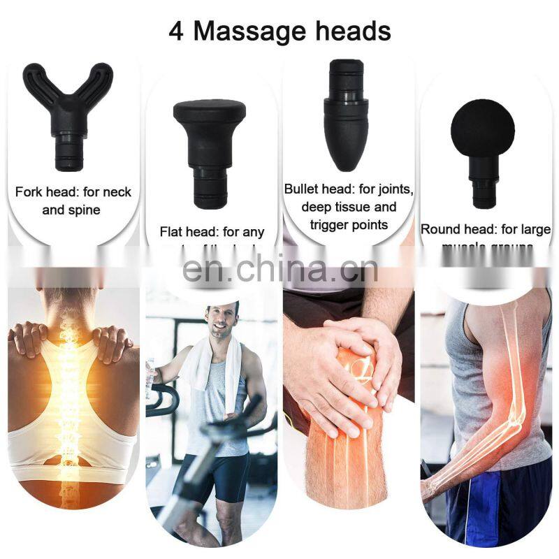China Manufacture Cordless Deep Muscle Vibration Massage Gun Dropshipping