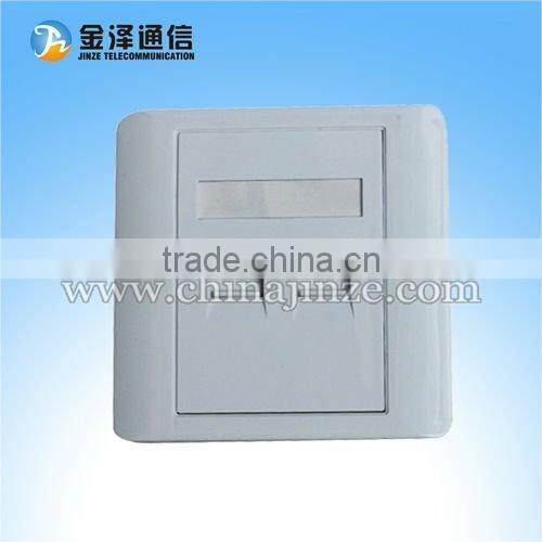 shielded cat5e surface jack with single port