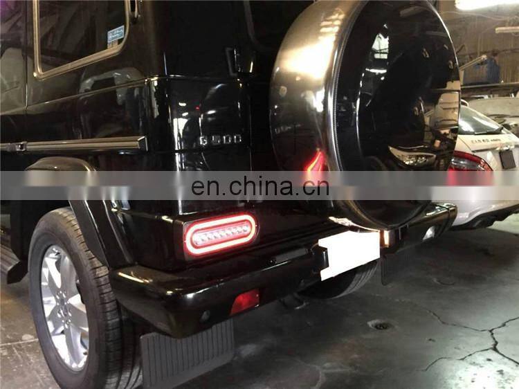 G class w463 rear lights with black flow running LED fit for G350 G400 G500 G55 G63 G65 G800 G700 G900 taillights