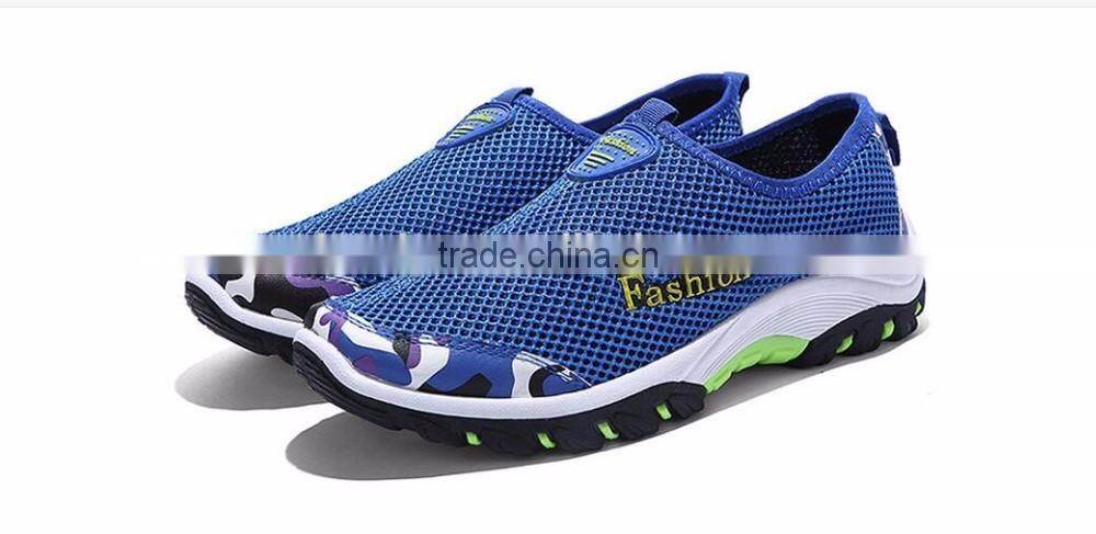rubber sole comfortable breathable summer mesh women men beach shoes