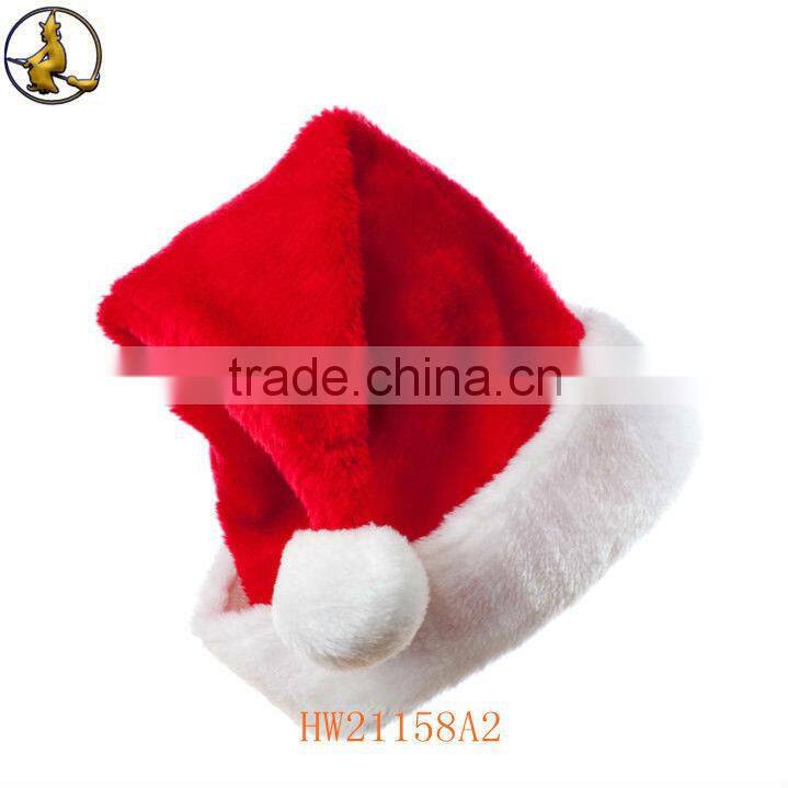 Soft Red Xmas Hat Christmas Eve Party Supply