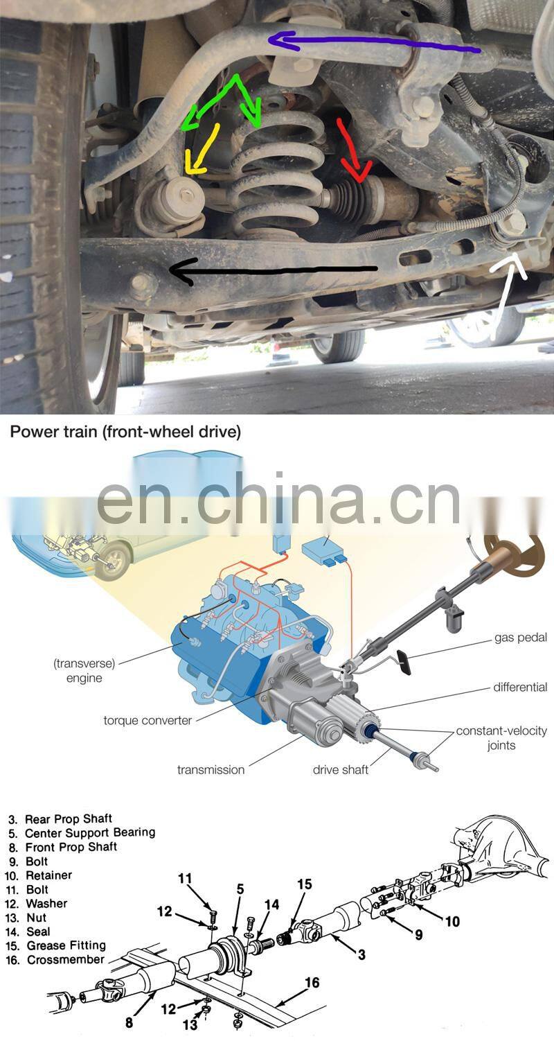 Spabb Auto Spare Parts Car Transmission Complete Automobile Axle Front Drive Shafts 5492622 for BUICK EXCELLE