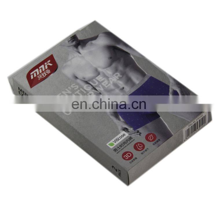 Cartons made in Dongguan printed black packaging boxes with logo packaging for underpants