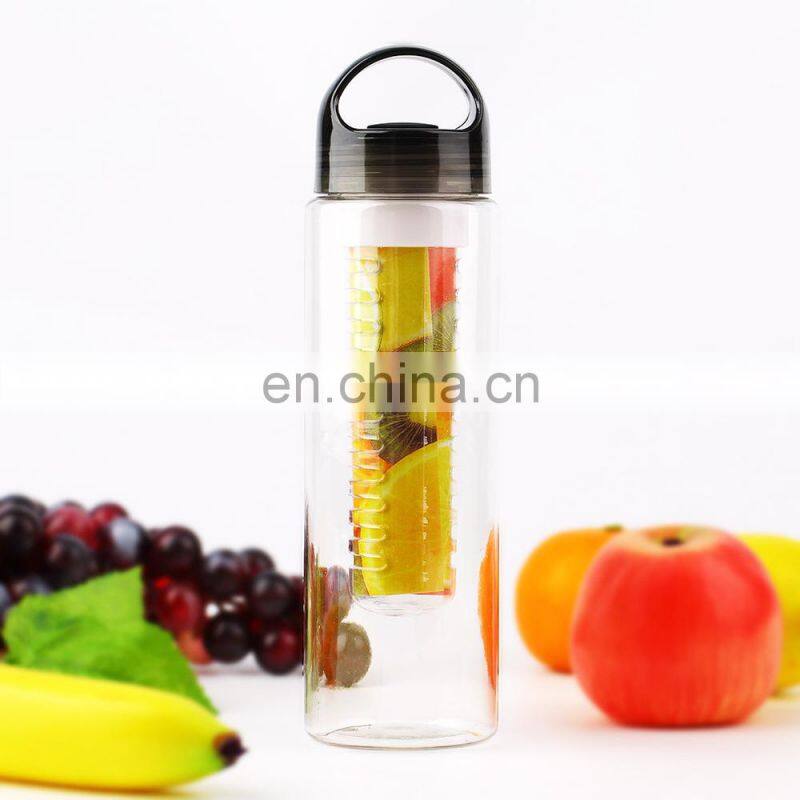 2020 Hot Selling Plastic Food Grade Fruit Influser Juice Bottle