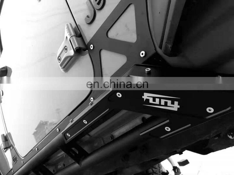 Aluminum Running Board for Jeep Wrangler JK/JL Side Step Accessories Black Side Step Bar