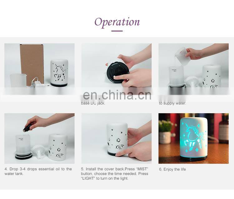 2021 New style unique new ceramic aroma diffuser humidifier