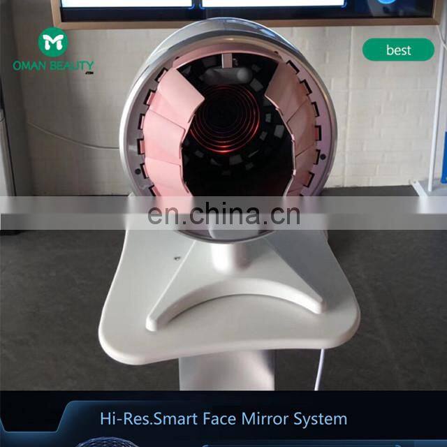 Sales 2022 Hot seal magic mirror facial UV Mositure tester Grease Wrinkle skin analyzer