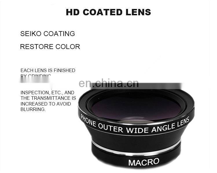 Cell Phone Camera Outer Wide Angle Lens With Tripod