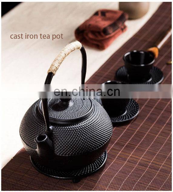 300ml Black Chinese Enamel Cast Iron Teapot