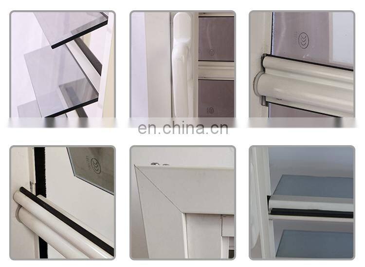 Aluminum Frame Exterior Accordion 6 Mm Glass Roller Blind Shutter