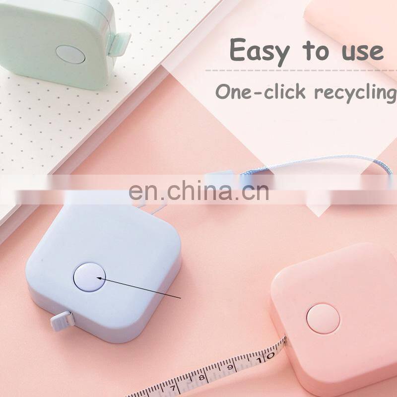 Custom logo Portable Tape Measure Retractable Ruler Children Height Ruler Centimeter Inch Roll Tape Sewing Tools