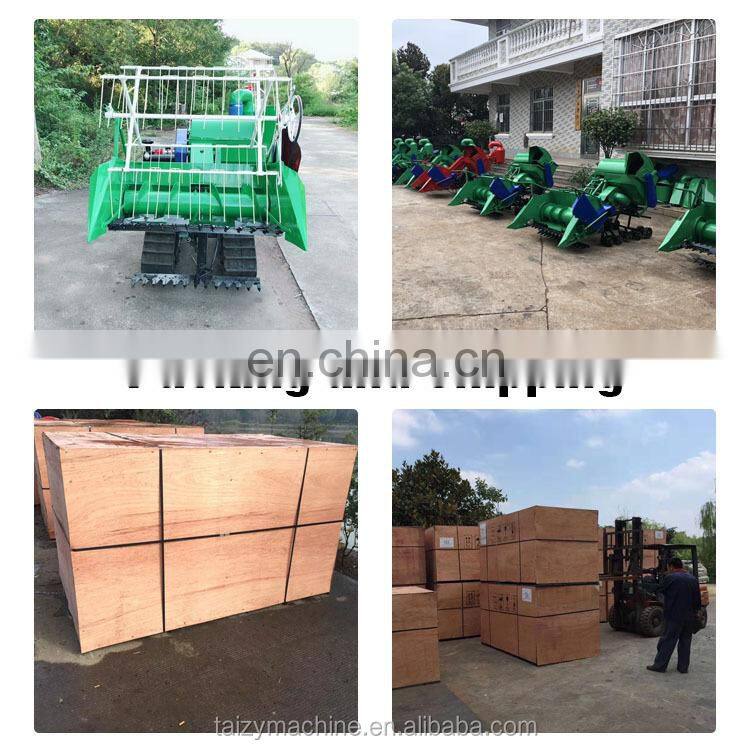 large output capacity portable engine combine rice mini harvester machine