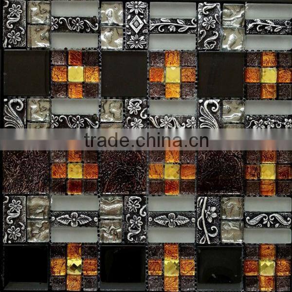 High quality decoration modern glass mosaic