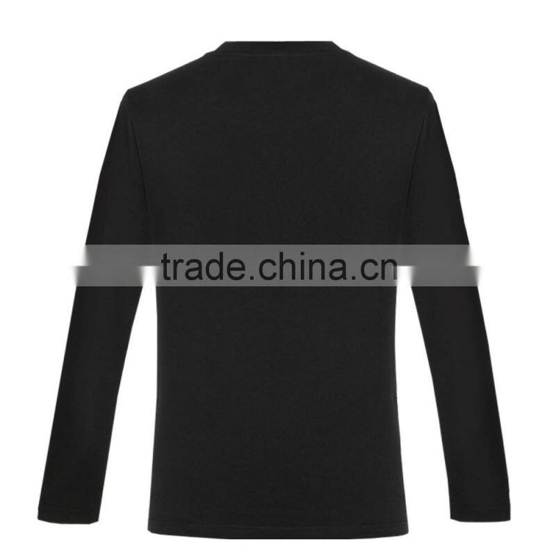 Men's Double Dry long-sleeved black shirt, tee t shirts manufacturers in china