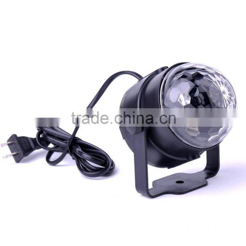 Mini and Delicate Design LED Stage Light Party LED Mini Crystal Ball Sound Control for Disco,all kinds of Parties