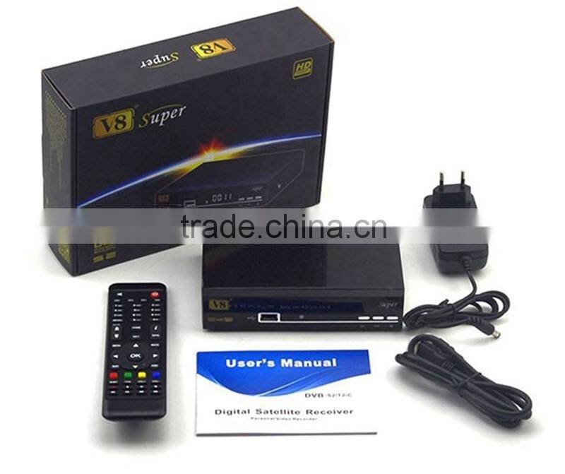 Full Hd Original V8 Super Satellite Decoder Support Power Network Sharing Set Top Box strong satellite tv receiver freesat V7 HD