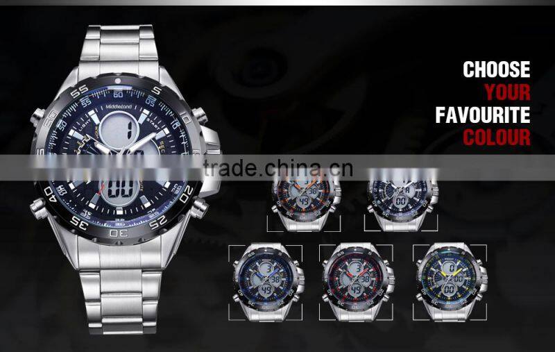 MIDDLELAND Hot Selling Best Price Low MOQ Wristwatches Stainless Steel Band Watch Branding Current Mens Watches