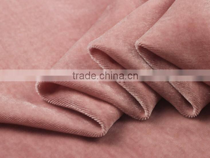 Shiny velvet fabric for long sleeve velvet evening dresses/crushed velvet fabric for kids girls evening dresses