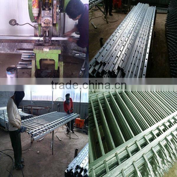 Powder coated flat top iron pool fencing