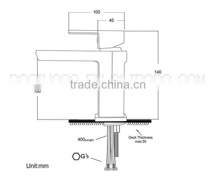 Hot Selling Good Quality Brass Waterfall Single Handle Water Tap Extension