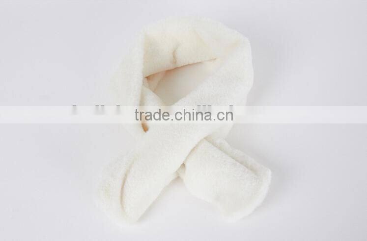 Korea Fashion Plush Plain Lady Fur Scarf Woman Neck Warmer