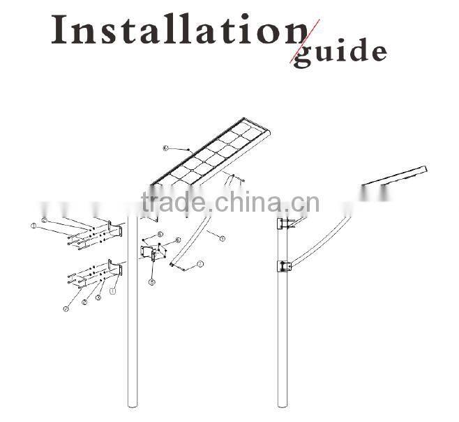 5 years warranty 15w all in one solar street lights