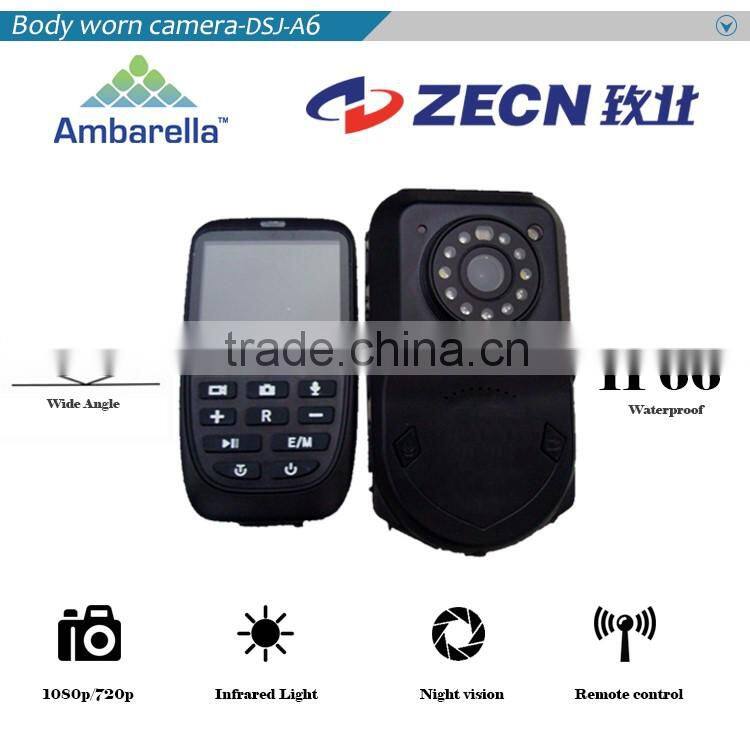 low price body camera with remote control