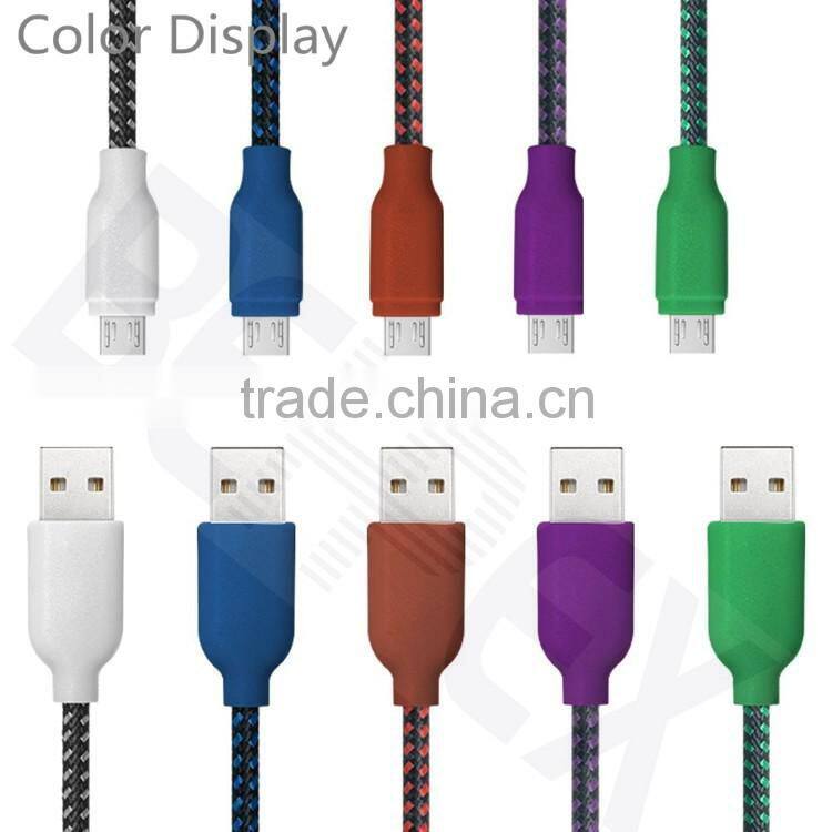 2016 Latest Design Fast Charge 24AWG Phone Micro USB 2.0 Data Cable