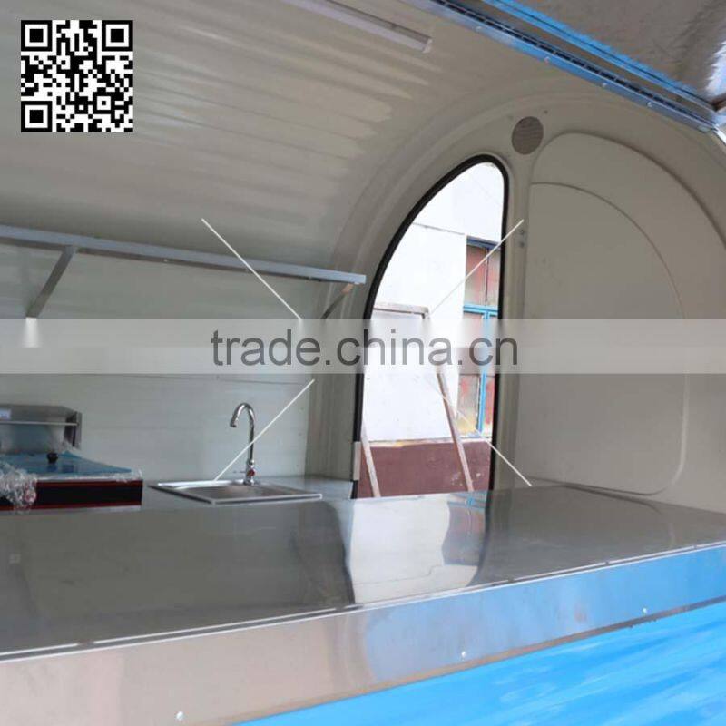 Hot Selling three-wheeled Snack Food cart/ice cream cart design