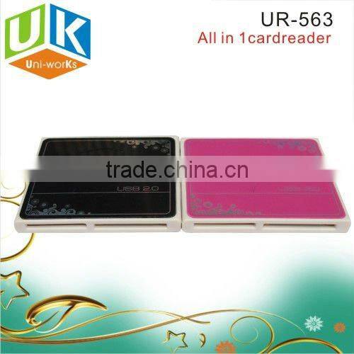 USB 2.0 all in one memory smart Slim card reader
