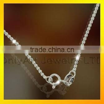 Fancy long chain 925 silver necklave top quality women necklace jewelry