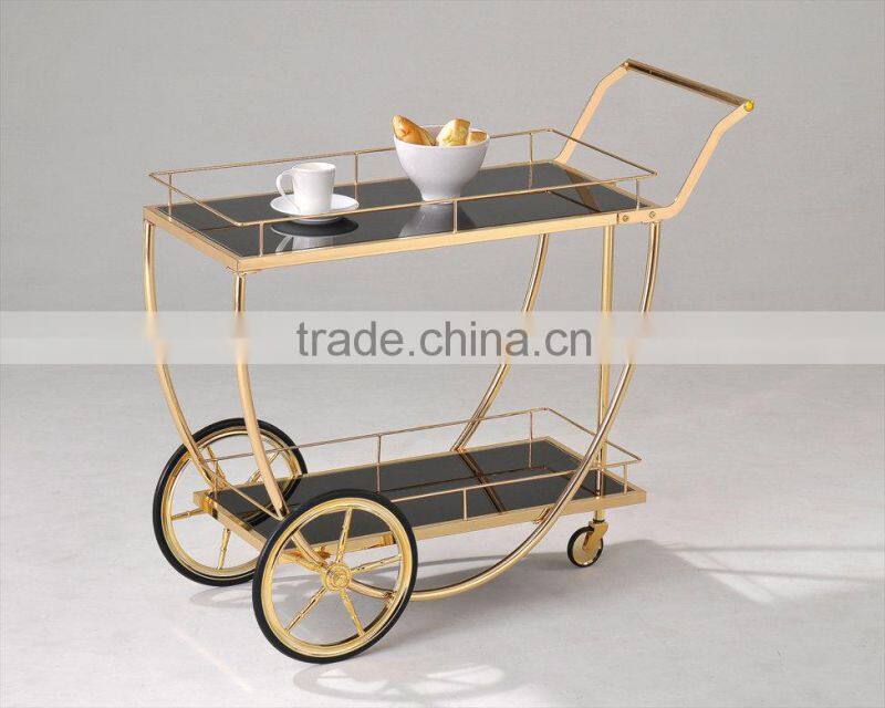 Serving Cart/ Golden Serving Trolley