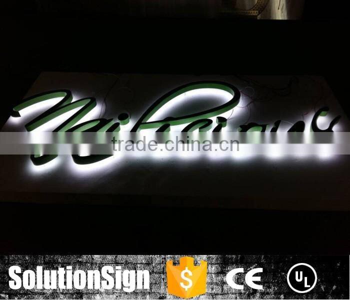 3D high quality indoor acrylic letter back lighted alphabet