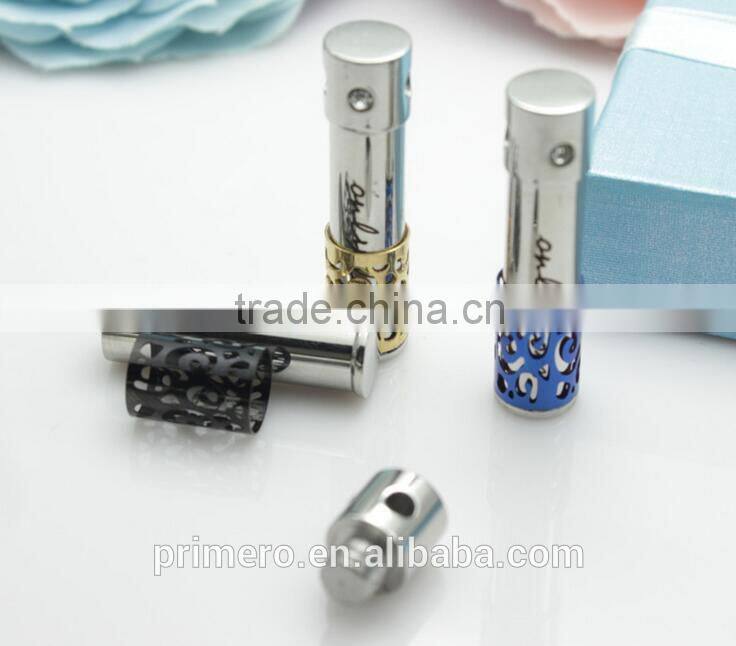 Stainless steel Summer essential oil diffuser Perfume Bottle Pendant necklace