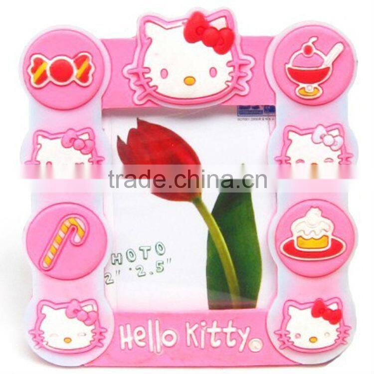 Funny 3d plastic fridge magnet photo frame