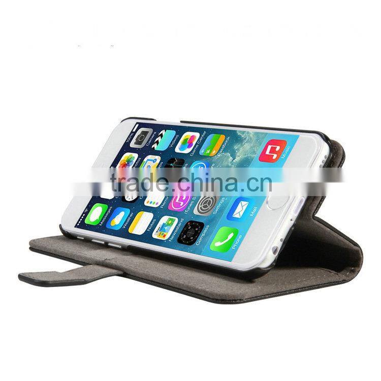 Premium PU leather case for iPhone 6 High quality mobile phone case cover