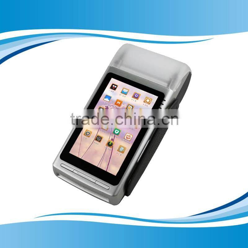Factory price 4 inch touch Android pos terminal with thermal printer barcode scanner NFC reader