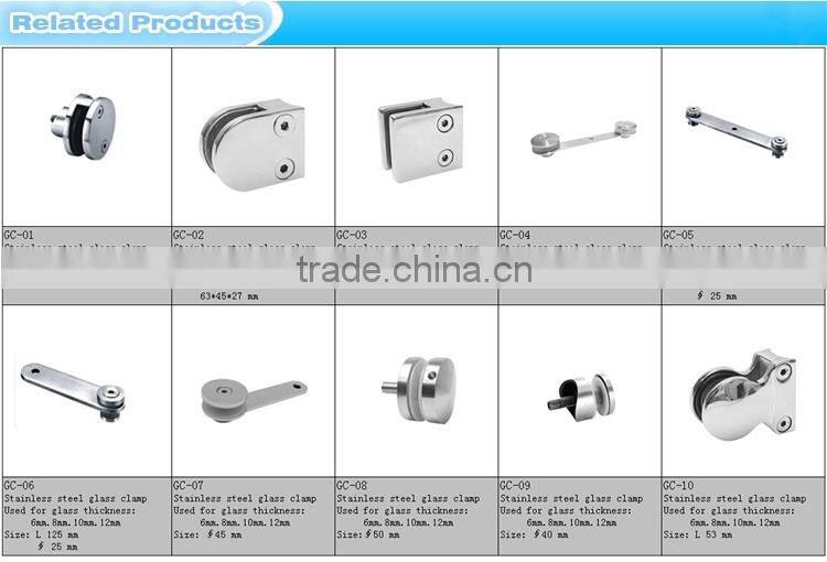 stainless steel glass clamp stainless steel clamps for handrail