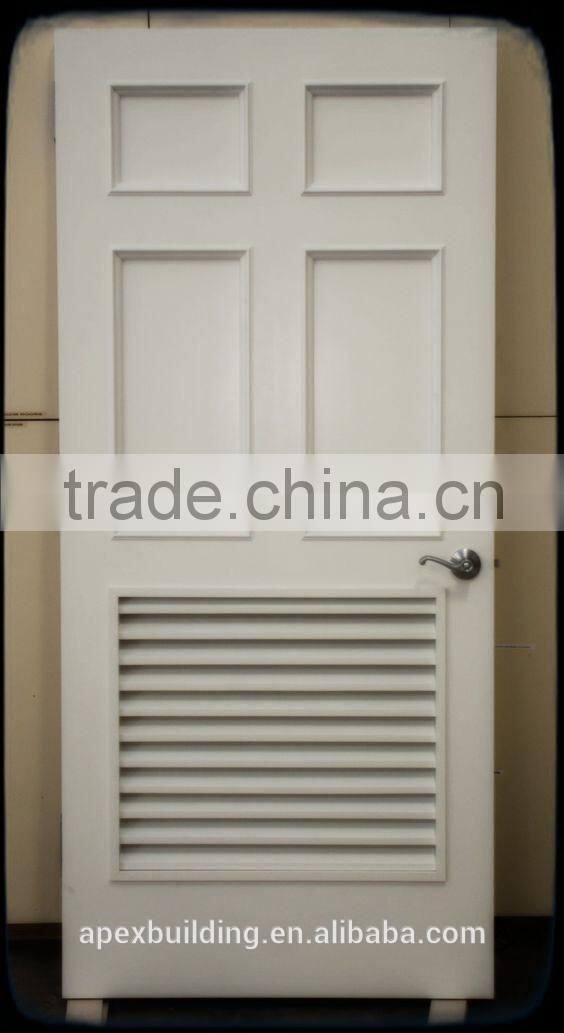 Wood louver door closet doors